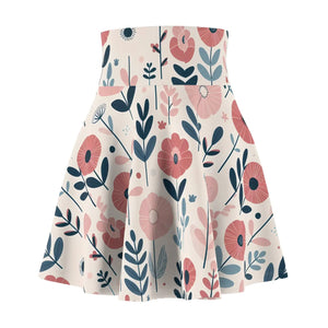 Floral Womens Skater Skirt - Spring Outfits - Dipaliz - Skirts - Xs