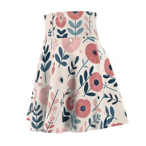 Floral Womens Skater Skirt - Spring Outfits - Dipaliz - Skirts - Xs