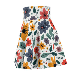 Floral Women’s Skater Skirt - Summer Fun Casual Wear - Dipaliz - Skirts - Xs
