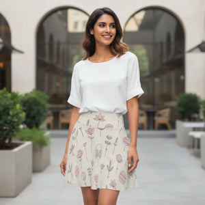 Floral Womens Skater Skirt - Versatile Fit Blossom - Dipaliz - Skirts - l