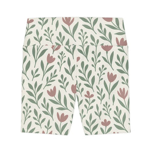Premium Floral Aop Women’s Workout Shorts - Dipaliz