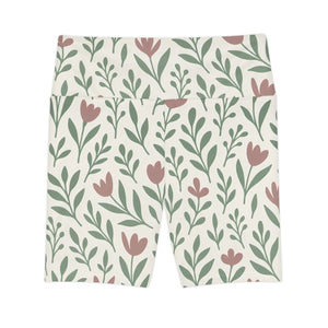 Premium Floral Aop Women’s Workout Shorts - Dipaliz