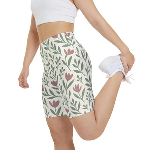Premium Floral Aop Women’s Workout Shorts - Dipaliz
