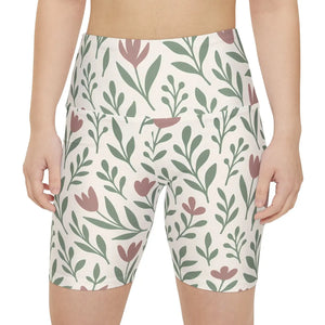 Premium Floral Aop Women’s Workout Shorts - Dipaliz