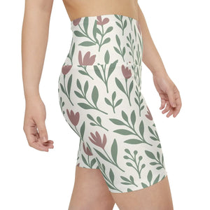 Premium Floral Aop Women’s Workout Shorts - Dipaliz
