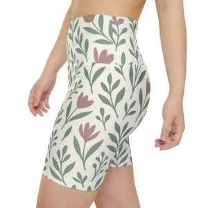 Women’s Workout Shorts Premium Floral Aop Design - Dipaliz