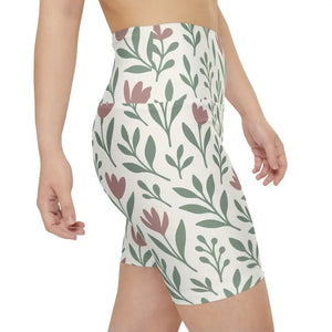 Women’s Workout Shorts Premium Floral Aop Design - Dipaliz
