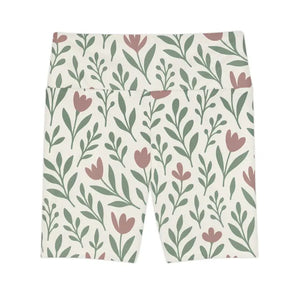 Women’s Workout Shorts Premium Floral Aop Design - Dipaliz