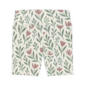 Women’s Workout Shorts Premium Floral Aop Design - Dipaliz
