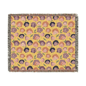 DipaliZ retro rose blanket in 52 by 37, 60 by 50 and 80 by 60 inch sizes