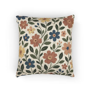 Premium Floral Woven Pillow - Cozy Cotton Blend - Dipaliz - Throw Pillows