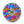 Vibrant Blue Acrylic Wall Clock Floral Wreath - Dipaliz - Clocks