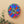 Vibrant Blue Acrylic Wall Clock Floral Wreath - Dipaliz - Clocks