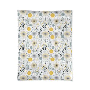 Grey Pattern Comforter Elevates Bedroom Style - Dipaliz - 68’’ × 88’’ - Quilts & Comforters