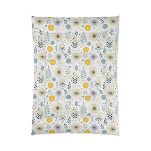 Grey Pattern Comforter Elevates Bedroom Style - Dipaliz - 68’’ × 92’’ - Quilts & Comforters