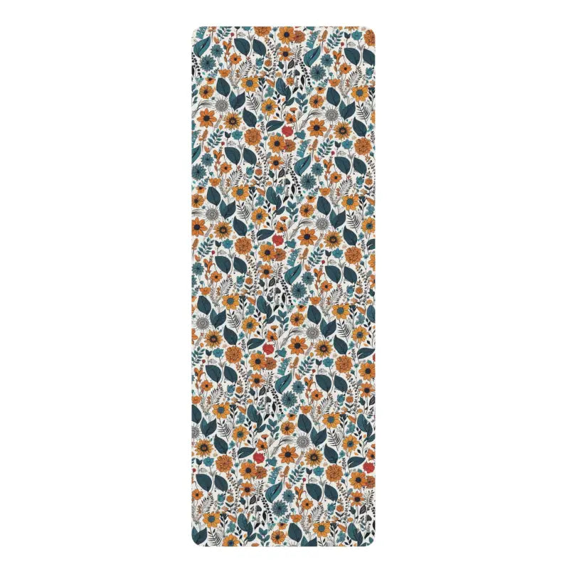 Floral Yoga Mat for Optimal Balance and Style - 24” x 68” Home Decor