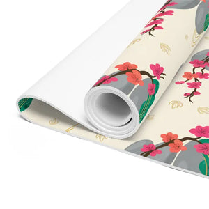 Foam Yoga Mat - Floral Zen Blossom Pattern - Dipaliz - 24” x 72” - & Pilates Mats