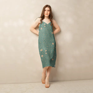 Emerald Green Midi – Built-in Bra Support - Dipaliz - Dresses - Xs