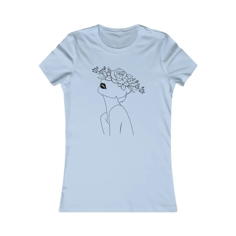 Floral Chic Hat: your New Favorite Women’s Tee! - s / Baby Blue T-shirt