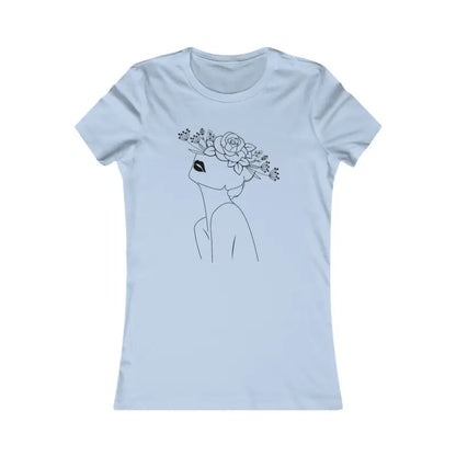 Floral Chic Hat: your New Favorite Women’s Tee! - s / Baby Blue T-shirt