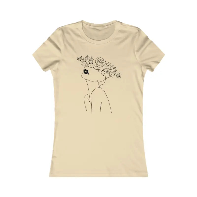 Floral Chic Hat: your New Favorite Women’s Tee! - s / Soft Cream T-shirt