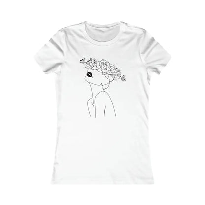 Floral Chic Hat: your New Favorite Women’s Tee! - s / White T-shirt