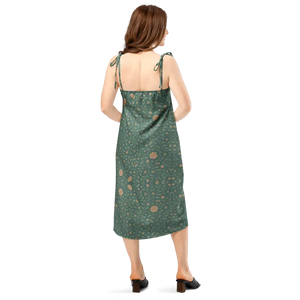 Emerald Green Midi Dress Built-in Bra Support - Dipaliz - Dresses