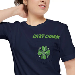 Unisex Pocket Tee - Lucky Irish Charm Style - Dipaliz - T-shirts