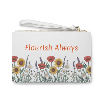 Flourish On-the-go Saffiano Clutch: Style Meets Function - one Size Bags