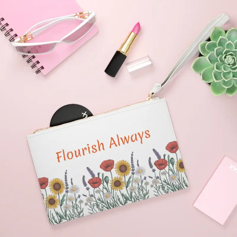 Flourish On-the-go Saffiano Clutch: Style Meets Function - one Size Bags