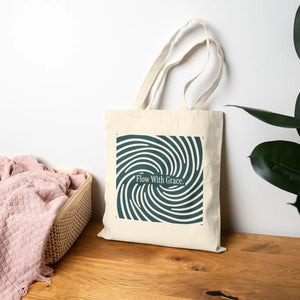 Abstract Canvas Tote Bag - Durable Cotton - Dipaliz - Bags