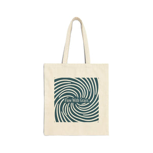 Abstract Canvas Tote Bag - Durable Cotton - Dipaliz - Natural / 15’’ x 16’’ - Bags