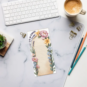 Flower Border Notepad - Colorful Desk Organizer - Dipaliz - Notepads
