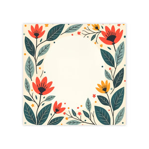 Vibrant Flower Border Sticky Notes Spark Dazzling Ideas Dipaliz
