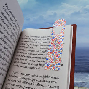 Floral Aluminum Bookmark - Vibrant Page Keeper for Book Enthusiasts - Dipaliz - one Size / White - Bookmarks