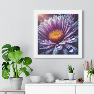 Flower Closeup Framed – Vertical Nature Art - Dipaliz - Posters