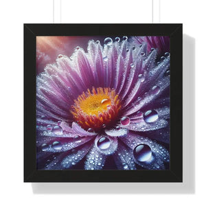 Stunning Flower Closeup Framed Vertical Poster - Dipaliz - 16″ x / Black - Posters