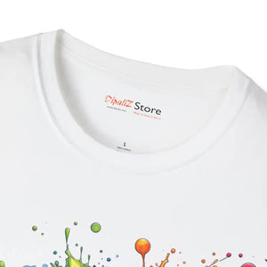 Vibrant Color Burst Flower Softstyle Tee - Dipaliz - T-shirts