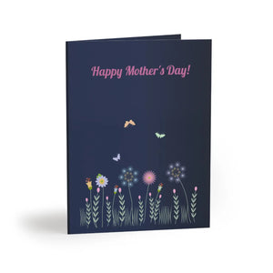 Flower Fields Greeting Cards - Vibrant Day Design - Dipaliz - 24 Pcs / Matte / 4.25” x 5.5” - Paper Products