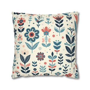 Flower Garden Decorative Pillowcase – Spun Polyester - Dipaliz - Chair & Sofa Cushion Covers