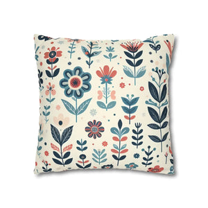 Flower Garden Decorative Pillowcase – Spun Polyester - Dipaliz - Chair & Sofa Cushion Covers