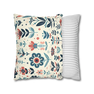 Flower Garden Decorative Pillowcase – Spun Polyester - Dipaliz - Chair & Sofa Cushion Covers