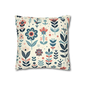 Flower Garden Decorative Pillowcase – Spun Polyester - Dipaliz - Chair & Sofa Cushion Covers