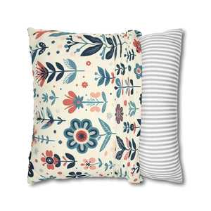 Flower Garden Decorative Pillowcase – Spun Polyester - Dipaliz - Chair & Sofa Cushion Covers