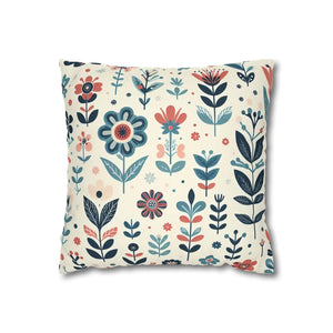 Flower Garden Decorative Pillowcase – Spun Polyester - Dipaliz - Chair & Sofa Cushion Covers