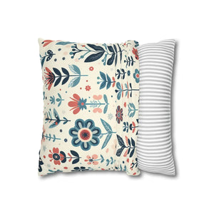 Flower Garden Decorative Pillowcase – Spun Polyester - Dipaliz - Chair & Sofa Cushion Covers