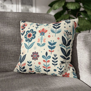 Flower Garden Decorative Pillowcase – Spun Polyester - Dipaliz - Chair & Sofa Cushion Covers
