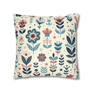 Flower Garden Decorative Pillowcase – Spun Polyester - Dipaliz - Chair & Sofa Cushion Covers