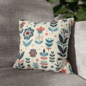 Flower Garden Decorative Pillowcase – Spun Polyester - Dipaliz - Chair & Sofa Cushion Covers