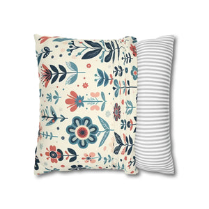 Flower Garden Decorative Pillowcase – Spun Polyester - Dipaliz - Chair & Sofa Cushion Covers